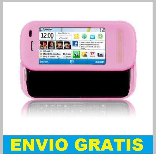 FUNDA SILICONA PARA NOKIA C6 / C6-00 ROSA